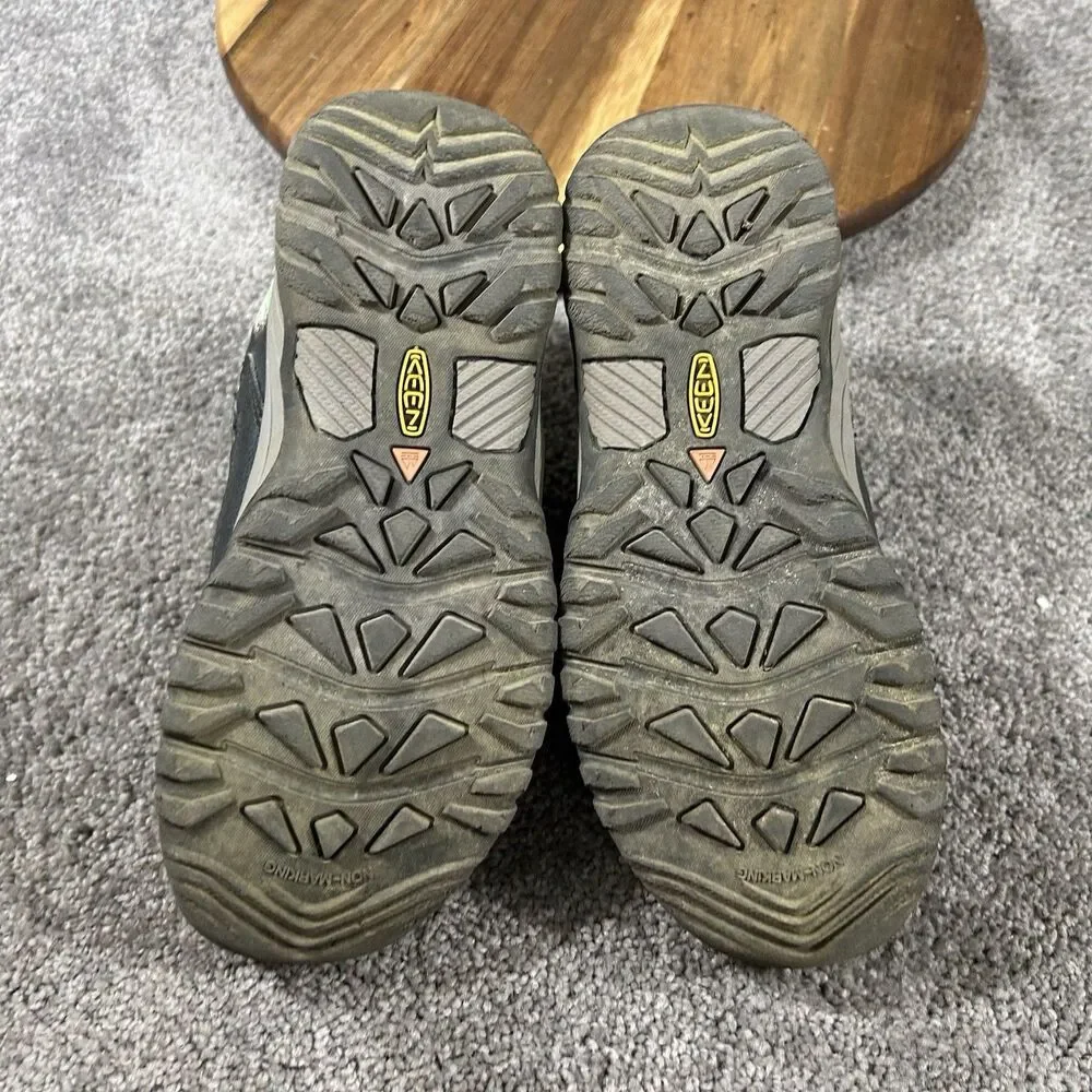 KEEN Targhee Low Kids Youth Size 2 Gray Waterproof Hiking Trail Shoes Used